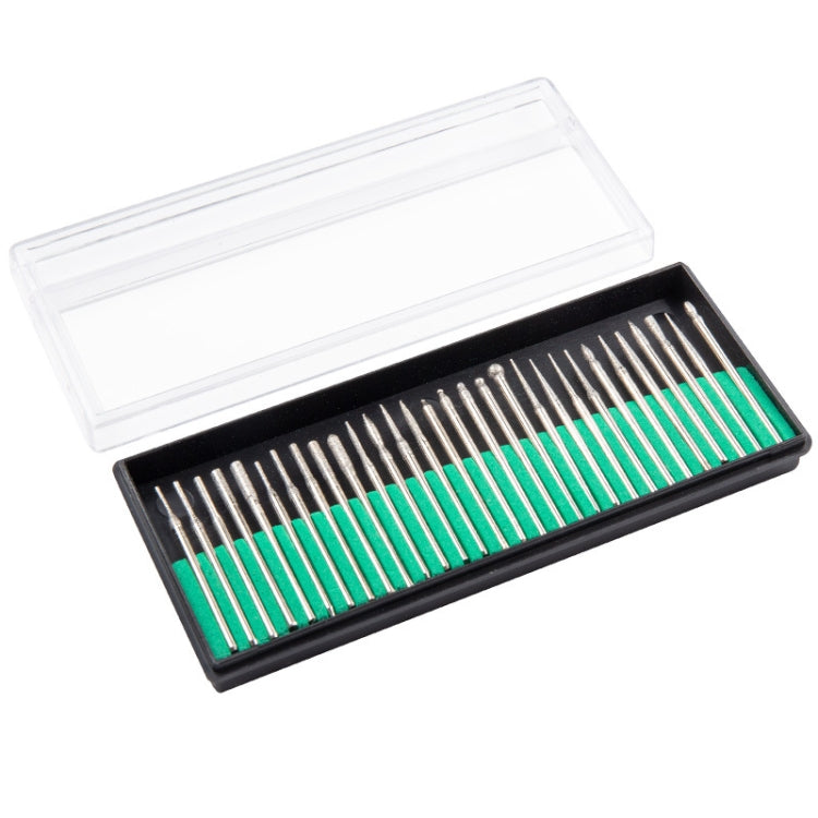 30 Sticks Diamond Nail Polish Heads Set Crystal Phototherapy And Grinding Machine Accessories Tools - Grinding Tools & Accessories by PMC Jewellery | Online Shopping South Africa | PMC Jewellery | Buy Now Pay Later Mobicred