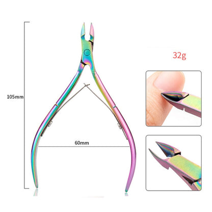 14 In 1 FABIYAN Color Titanium Nail Art Tool Set Dead Skin Shears Steel Push Nail File Pliers - Nail Clipper by PMC Jewellery | Online Shopping South Africa | PMC Jewellery | Buy Now Pay Later Mobicred