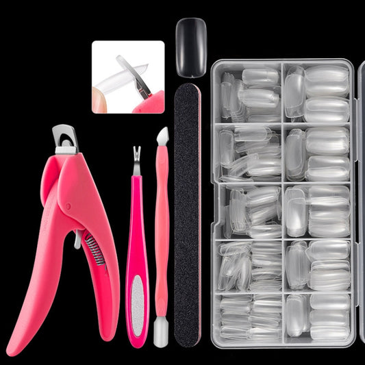 Manicure Tool  Set Fingernails Word Cut Set, Specification: Transparent Full Post - Nail Art Equipment by PMC Jewellery | Online Shopping South Africa | PMC Jewellery | Buy Now Pay Later Mobicred