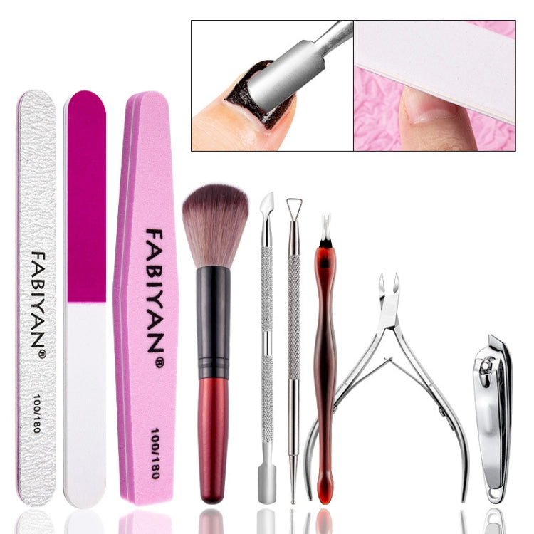 FABIYAN Nail Art Tool Set Manicure Disarm Tool Set, Specification: 4-piece Set - Nail Art Equipment by PMC Jewellery | Online Shopping South Africa | PMC Jewellery | Buy Now Pay Later Mobicred