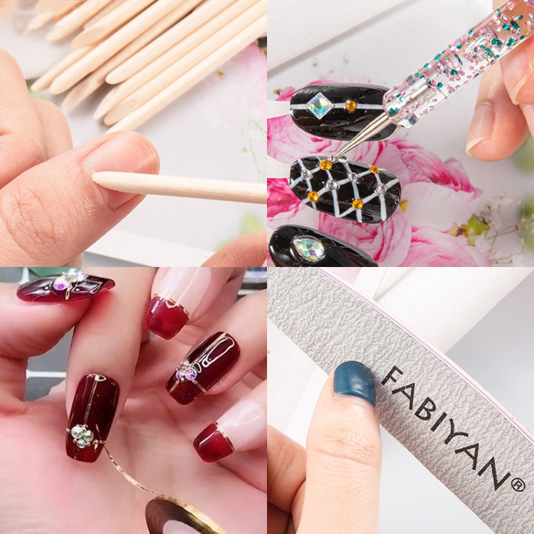 FABIYAN Nail Brush Nail Piece Set Nail Art Polishing Supplies Set, Specification: Natural Small Set - Nail Art Equipment by FABIYAN | Online Shopping South Africa | PMC Jewellery | Buy Now Pay Later Mobicred