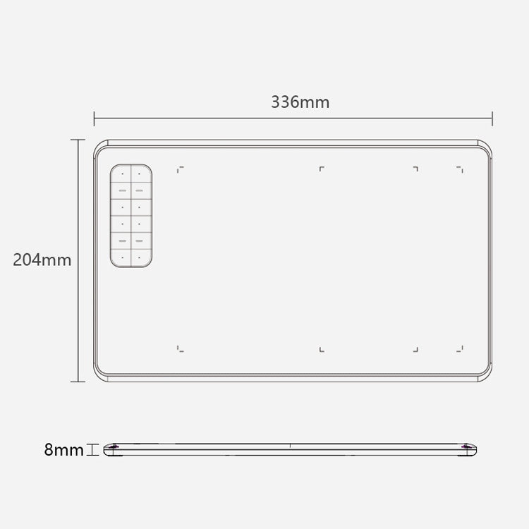 10Moons  G12 Digital Board Can Be Connected To Mobile Phone Hand Drawn Board Computer Painting Board Network Class Input Panel - free shipping - PMC Jewellery - Order now!