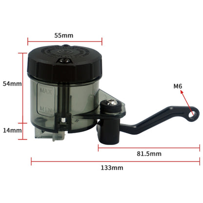 Motorcycle Modified Fittings Front Brake Oil Liquid Oil Cup Direct Pump Large Capacity Universal Oil Pot(Black) - Motorbike Brakes by PMC Jewellery | Online Shopping South Africa | PMC Jewellery | Buy Now Pay Later Mobicred