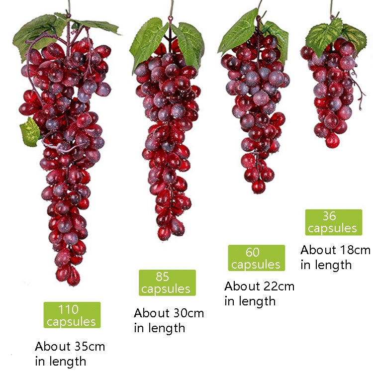 2 Bunches 110 Red Grapes Simulation Fruit Simulation Grapes PVC with Cream Grape Shoot Props - free shipping - PMC TechLife - Order now!