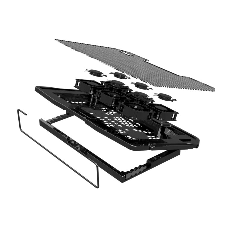 NUOXI H9 Notebook Radiator Computer Base Fan Bracket Pad(Black) - Cooling Pads by NUOXI | Online Shopping South Africa | PMC Jewellery | Buy Now Pay Later Mobicred