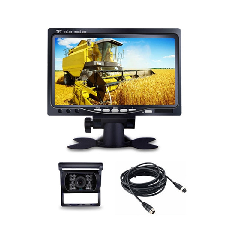 YB-CC-1 12/24V Car 7 Inch Display HD Night Vision Camera Monitoring System Truck Reverse Image, Specification: Camera+1024x600 Display - Rear View Cameras by PMC Jewellery | Online Shopping South Africa | PMC Jewellery | Buy Now Pay Later Mobicred