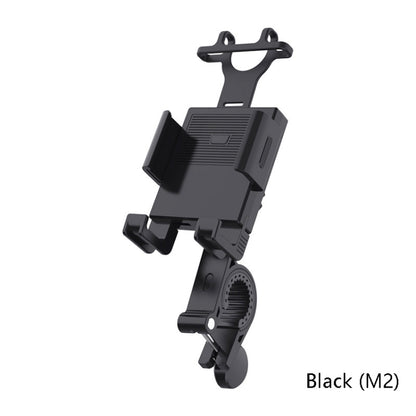 2 PCS Motorcycle Electrical Pedal Car Self-Lock Bracket Riding One-Button Shrink Mobile Phone Holder(Black M2) - Holder by PMC Jewellery | Online Shopping South Africa | PMC Jewellery | Buy Now Pay Later Mobicred