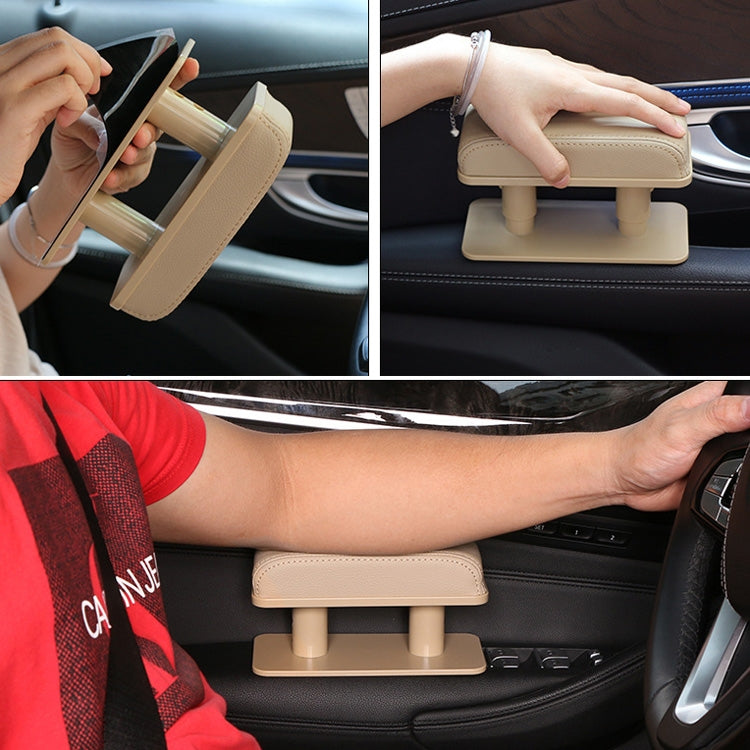 Car Arm Handle Seat Left Hand Elbow Tray Universal Leather Increasing Pad Central Armrest Box(Gray) - Seat Accessories by PMC TechLife | Online Shopping South Africa | PMC TechLife