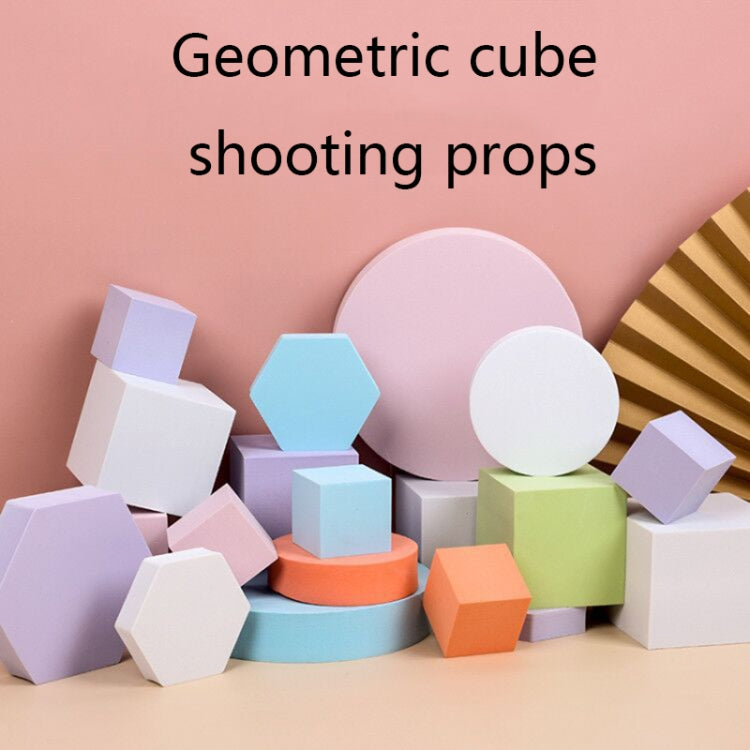 8 PCS Geometric Cube Photo Props Decorative Ornaments Photography Platform, Colour: Small Lake Blue Rectangular - Geometric Props by PMC TechLife | Online Shopping South Africa | PMC TechLife | Buy Now Pay Later Mobicred