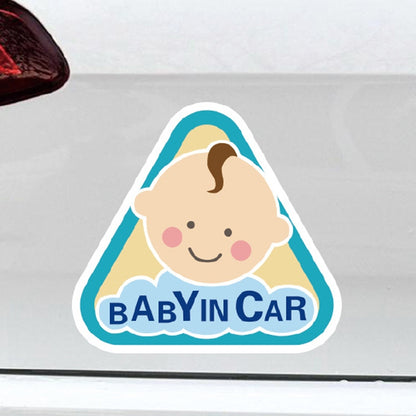 10 PCS There Is A Baby In The Car Stickers Warning Stickers Style: CT203 Baby X Blue Bottom Bottle Magnetic Stickers - Warning Sticker by PMC Jewellery | Online Shopping South Africa | PMC Jewellery | Buy Now Pay Later Mobicred