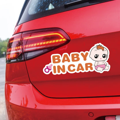 10 PCS There Is A Baby In The Car Stickers Warning Stickers Style: CT203 Baby W Girl Magnetic Stickers - Warning Sticker by PMC Jewellery | Online Shopping South Africa | PMC Jewellery | Buy Now Pay Later Mobicred