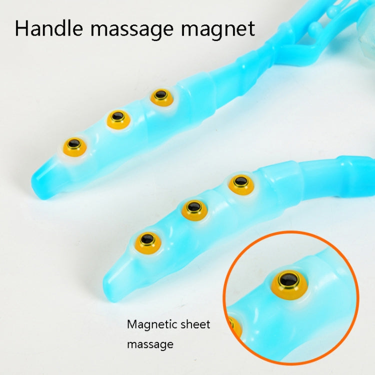 Manual Cervical Massager Home Multi-Function Shoulder And Neck Massage Roller, Shape: Strengthen Magnetic Therapy Orange - free shipping - PMC TechLife - Order now!