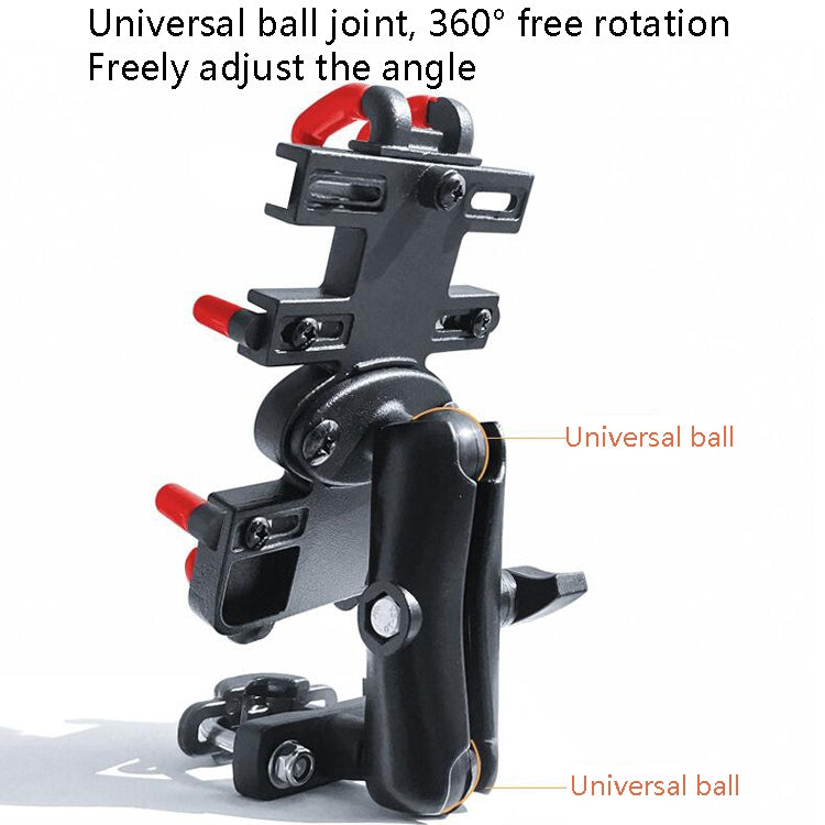 Motorcycle Metal Navigation Mobile Phone Bracket,Style: Rearview Mirror Installation (Hand Twist) - Holder by PMC TechLife | Online Shopping South Africa | PMC TechLife | Buy Now Pay Later Mobicred