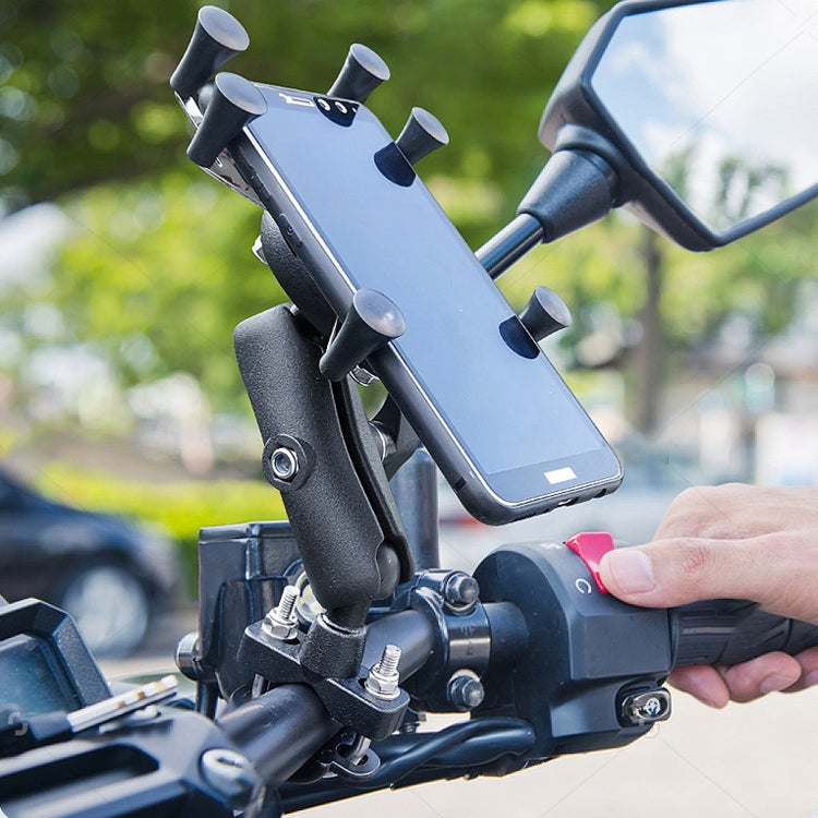 Eagle Claws X-Type Six-Claw Metal Mobile Phone Back Clip Bicycle Motorcycle Mobile Phone Holder(Green) - Holder by PMC TechLife | Online Shopping South Africa | PMC TechLife | Buy Now Pay Later Mobicred