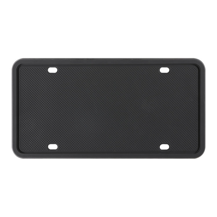 2 Sets Waterproof Rustproof Non-damaging Car Paint Silicone License Plate Frame, Specification: US Black - License Plate Covers & Frames by PMC TechLife | Online Shopping South Africa | PMC TechLife | Buy Now Pay Later Mobicred