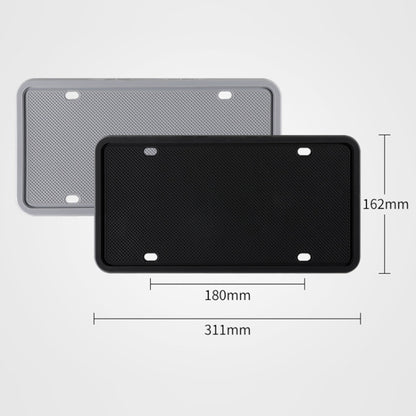 2 Sets Waterproof Rustproof Non-damaging Car Paint Silicone License Plate Frame, Specification: Gray - License Plate Covers & Frames by PMC Jewellery | Online Shopping South Africa | PMC Jewellery | Buy Now Pay Later Mobicred