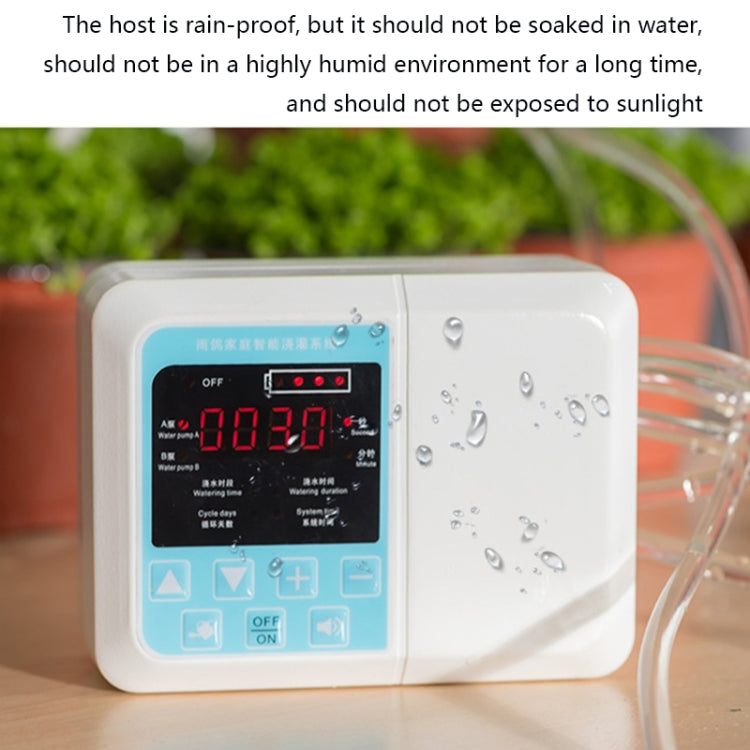 G89456 Solar Intelligent Voice Timing Automatic Flower Watering Device Lazy Plant Dripper, Specification: Single Pump 15 Sets(White) - free shipping - PMc TechLife - Order now!