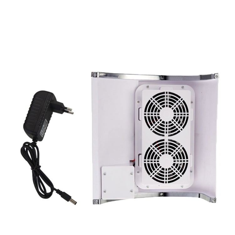 80W Nail Vacuum Cleaner Desktop Fan Vacuum Cleaner,EU Plug(White) - Nail Art Equipment by PMC TechLife | Online Shopping South Africa | PMC TechLife