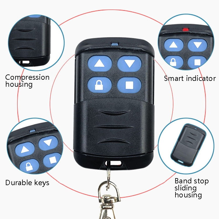 2 PCS Electric Roller Shutter Waterproof Copy Universal Remote Controller Garage Door Remote Control Key(330MHz) - Universal by PMC Jewellery | Online Shopping South Africa | PMC Jewellery