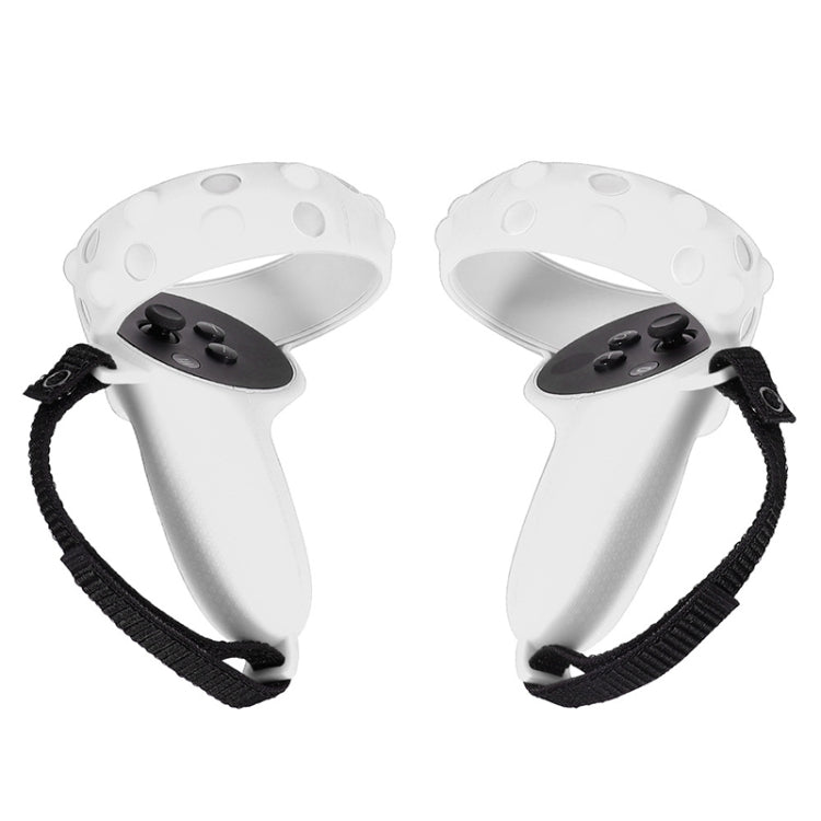 2 Sets GS092 Handle Controller Silicone Protective Cover Anti-Fall And Anti-Lost All-Inclusive Cover For Oculus Quest 2(Gray) - VR Accessories by PMC Jewellery | Online Shopping South Africa | PMC Jewellery | Buy Now Pay Later Mobicred