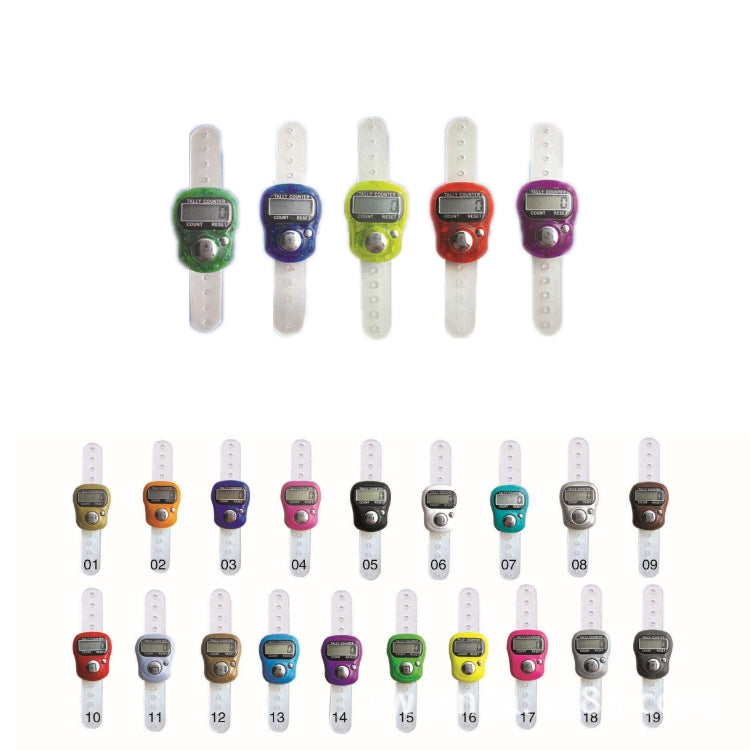 10 PCS Plastic Finger Counter Manual Ring Style Mini Electronic Counter, Random Colour Delivery - Pedometer by PMC TechLife | Online Shopping South Africa | PMC TechLife | Buy Now Pay Later Mobicred