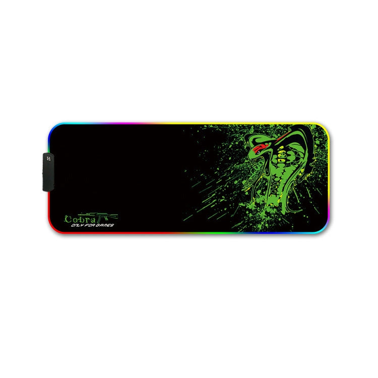 250x350x3mm F-01 Rubber Thermal Transfer RGB Luminous Non-Slip Mouse Pad(Brontosaurus) - Mouse Pads by PMC Jewellery | Online Shopping South Africa | PMC Jewellery | Buy Now Pay Later Mobicred