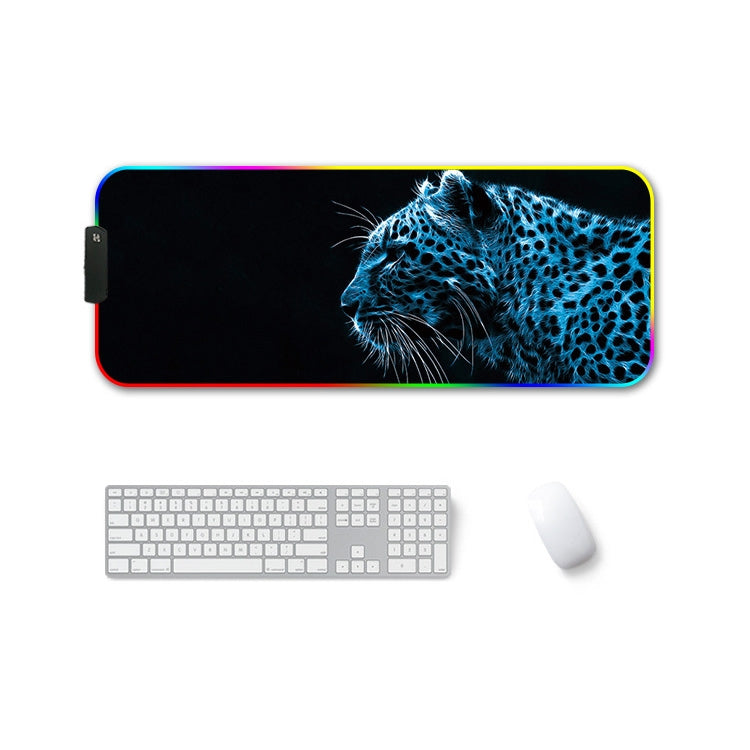 260x390x4mm F-01 Rubber Thermal Transfer RGB Luminous Non-Slip Mouse Pad(Ice Lend) - Mouse Pads by PMC Jewellery | Online Shopping South Africa | PMC Jewellery | Buy Now Pay Later Mobicred