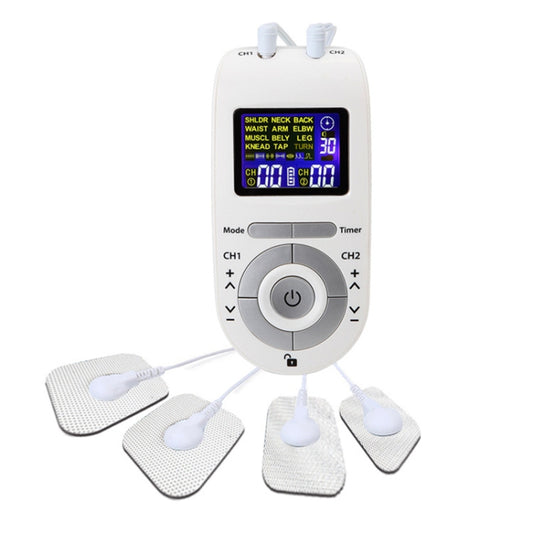 100B 12-mode Digital Meridian Physiotherapy Instrument Electronic Acupoint Pulse Acupuncture Massager, Specification: Battery Type(White) - Massage & Relaxation by PMC Jewellery | Online Shopping South Africa | PMC Jewellery