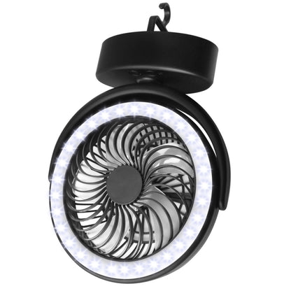 YQ-8004 USB Charging Outdoor Wild Camp Fan Multifunction Camping Tent LED Fan(Black) - Electric Fans by PMC Jewellery | Online Shopping South Africa | PMC Jewellery | Buy Now Pay Later Mobicred