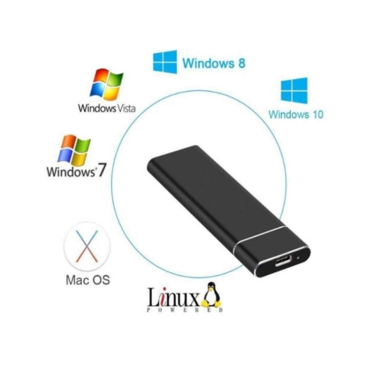F018C M.2 NGFF To USB3.1 SSD Solid Aluminum Type-C Mobile Hard Drive Enclosure(Black) - HDD Enclosure by PMC TechLife | Online Shopping South Africa | PMC TechLife | Buy Now Pay Later Mobicred