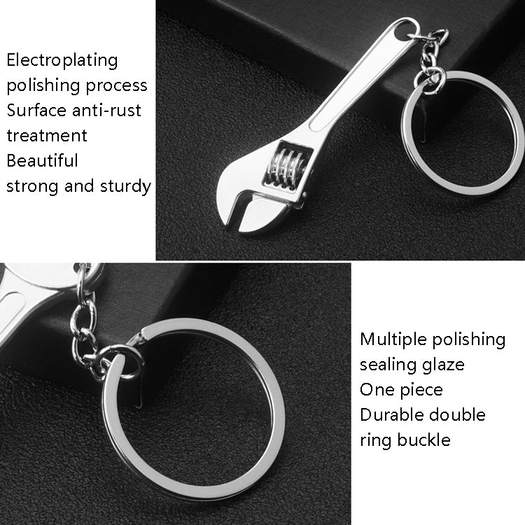 10 PCS Tool Metal Keychain Car Key Ring Pendant, Colour: H-540 Activity Wrench - Key Rings by PMC TechLife | Online Shopping South Africa | PMC TechLife