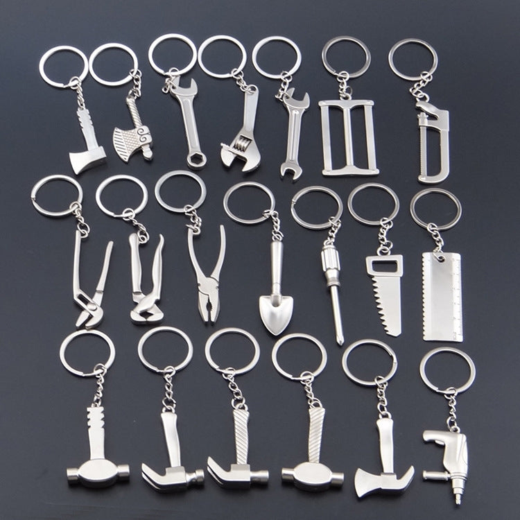 10 PCS Tool Metal Keychain Car Key Ring Pendant, Colour: H-405 Double Row Saw - free shipping - PMC Jewellery - Order now!