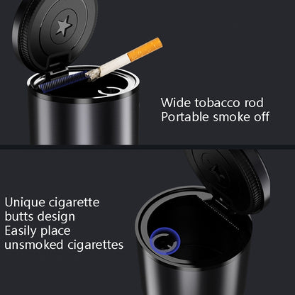 BEN.JACK Ashtray With Cover Personality Multi-Function Universal Car Ashtray(Gray) - Ashtrays by BEN.JACK | Online Shopping South Africa | PMC Jewellery | Buy Now Pay Later Mobicred