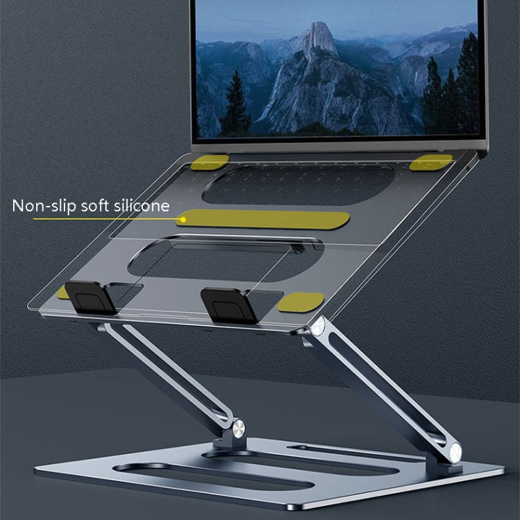 Oatsbasf Z08 Metal Notebook Support Adjustable Desktop Increase Notebook Stand(Gray) - Laptop Stand by Oatsbasf | Online Shopping South Africa | PMC Jewellery | Buy Now Pay Later Mobicred