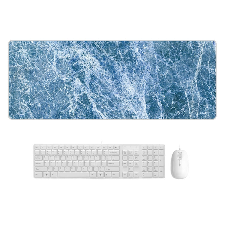 300x800x5mm Marbling Wear-Resistant Rubber Mouse Pad(Blue Marble) - Mouse Pads by PMC TechLife | Online Shopping South Africa | PMC TechLife | Buy Now Pay Later Mobicred