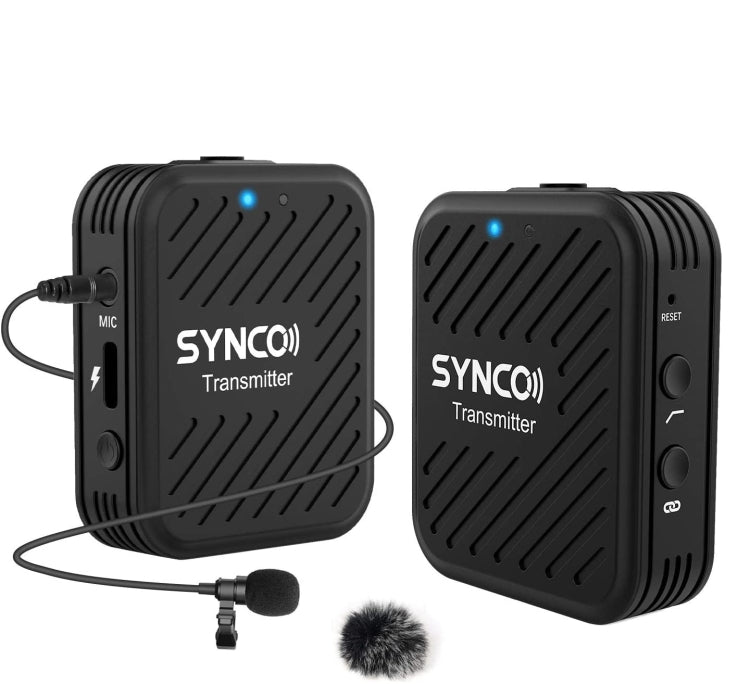 SYNCO Engragal  Wireless Microphone System 2.4GHz Interview Lavalier Lapel Mic Receiver Kit For Phones DSLR Tablet Camcorder,Configuration G1 (A1) - Microphone by PMC Jewellery | Online Shopping South Africa | PMC Jewellery | Buy Now Pay Later Mobicred