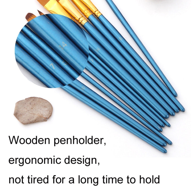 Zhu Ting Student Nylon Wool Multifunctional Watercolor Brush(13 PCS/Set Pearl White) - Art Supplies by PMC TechLife | Online Shopping South Africa | PMC TechLife
