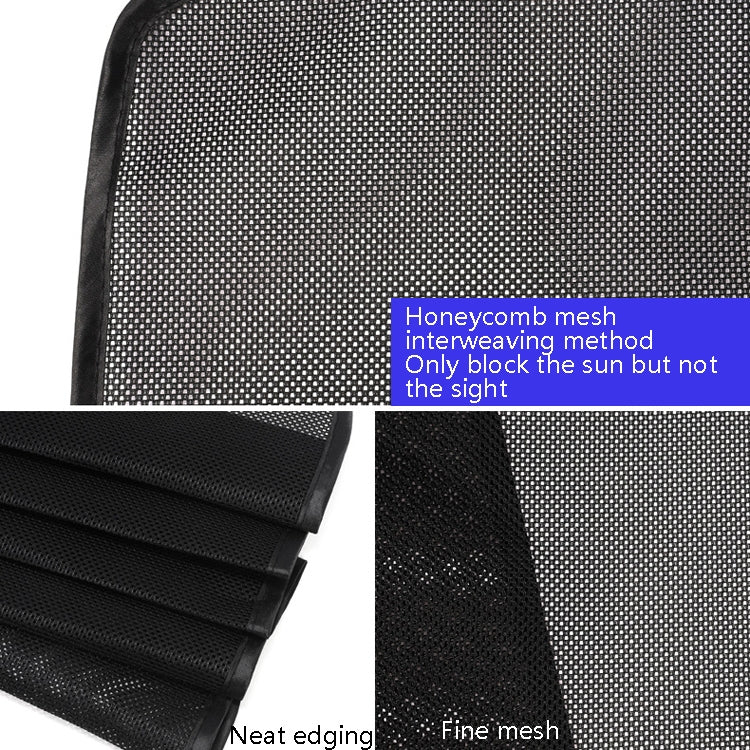 4 PCS Net Yarn Magnetic Suction Type Car Sunshade Curtain, Size: Front Row Arc - Sound & Heat Insulation Cotton by PMC TechLife | Online Shopping South Africa | PMC TechLife | Buy Now Pay Later Mobicred