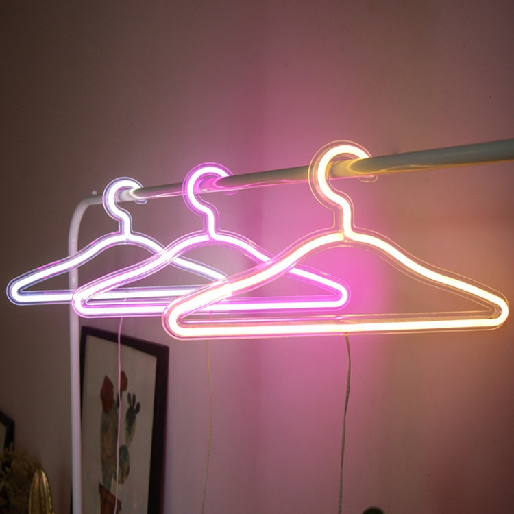 HS-20002 LED Coat Hanger Neon Light Room Decoration Lantern Holiday Light(White Light) - Holiday Lights by PMc TechLife | Online Shopping South Africa | PMc TechLife | Buy Now Pay Later Mobicred