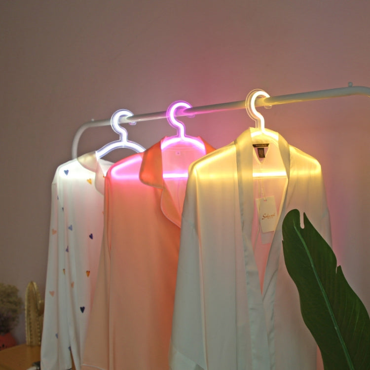 HS-20002 LED Coat Hanger Neon Light Room Decoration Lantern Holiday Light(White Light) - Holiday Lights by PMc TechLife | Online Shopping South Africa | PMc TechLife | Buy Now Pay Later Mobicred