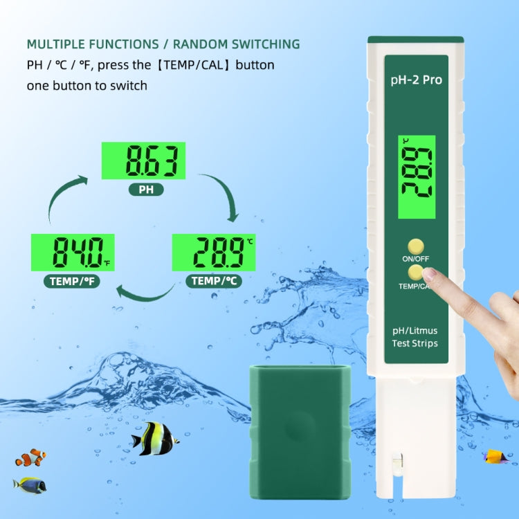 PH-2 Pro Litmus Tester Litmus Test Paper Color Change PH Meter Water Quality Meter - PH & Moisture Meter by PMC Jewellery | Online Shopping South Africa | PMC Jewellery | Buy Now Pay Later Mobicred