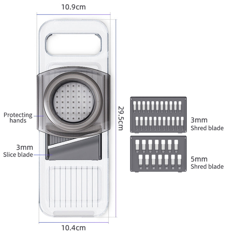 Multi-Function Slicker Kitchen Gadget Potato Slice Grater, Colour: Three Knives Gray - Cutter & Peeler by PMC TechLife | Online Shopping South Africa | PMC TechLife | Buy Now Pay Later Mobicred