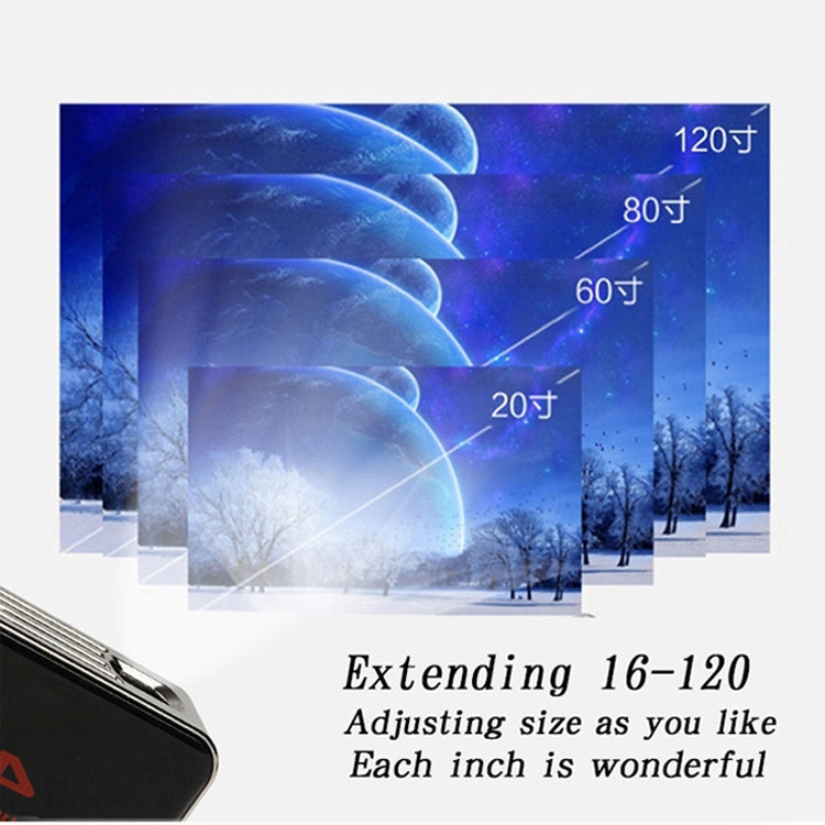 C6 1G+8G Android System Intelligent DLP HD Mini Projector Portable Home Mobile Phone Projector， US Plug (White) - free shipping - PMC Jewellery - Order now!