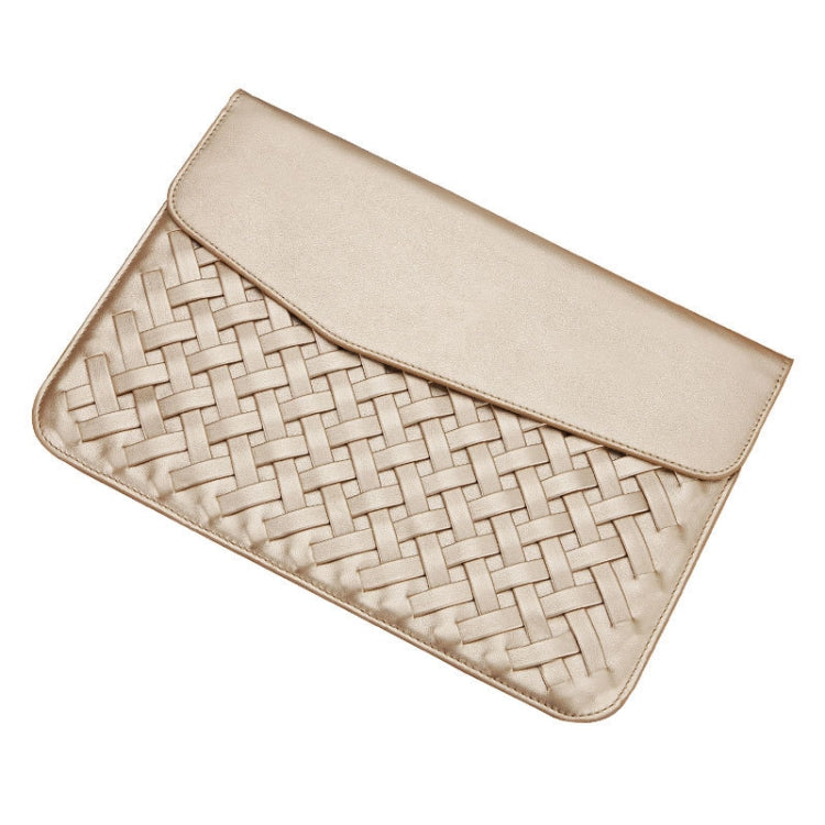 Hand-Woven Computer Bag Notebook Liner Bag, Applicable Model: 11 inch (A1370 / 1465)(Golden) - free shipping - PMC Jewellery - Order now!