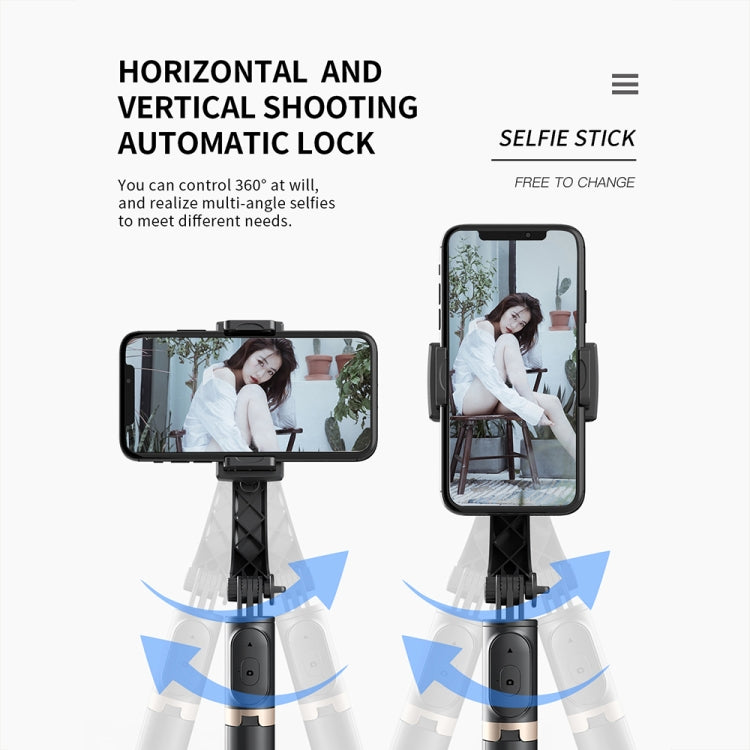 CYKE Q08 Anti-Shake Gimbal Bluetooth Selfie Stick Handheld Phone Live Tripod(No light Version) - Selfie Sticks by CYKE | Online Shopping South Africa | PMC Jewellery | Buy Now Pay Later Mobicred