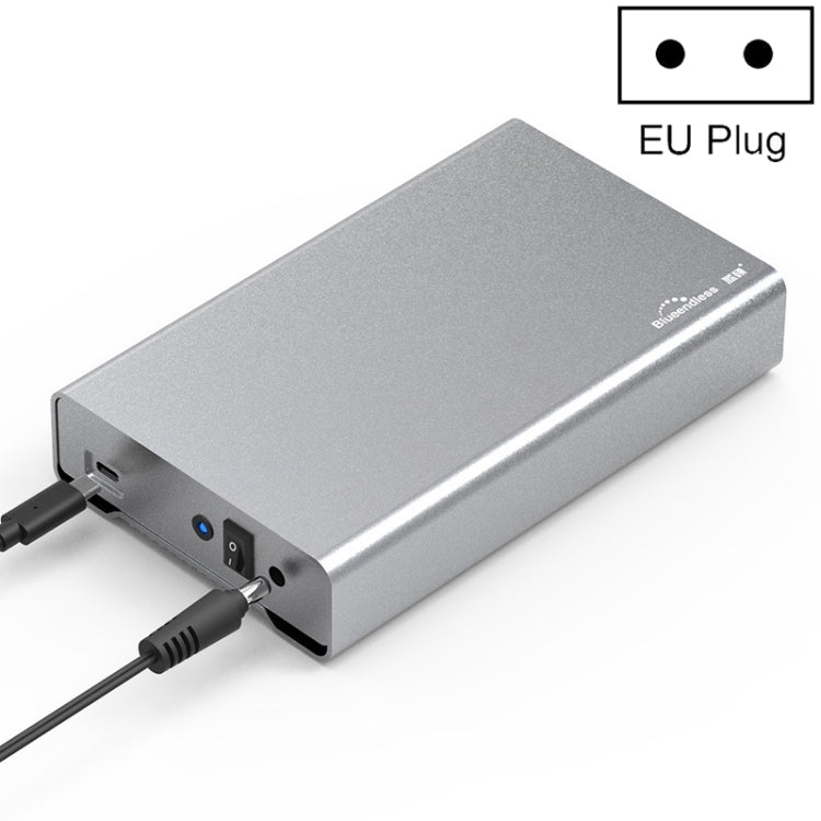 Blueendless U35Q 3.5 Inch Full Metal Mobile Hard Disk Box Type-C/Usb3.0 SATA Serial Desktop PC External Hard Disk Box EU Plug (TYPE-C) - HDD Enclosure by Blueendless | Online Shopping South Africa | PMC Jewellery | Buy Now Pay Later Mobicred