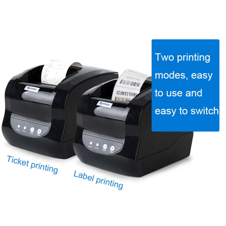 Xprinter XP-365B 80mm Thermal Label Printer Clothing Tag Supermarket Barcode Printer, Plug: US Plug(Bluetooth Version) - free shipping - PMC TechLife - Order now!