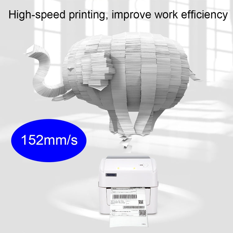 Xprinter XP-420B 108mm Express Order Printer Thermal Label Printer, Style:USB+WIFI(UK Plug) - Printer by Xprinter | Online Shopping South Africa | PMC Jewellery | Buy Now Pay Later Mobicred