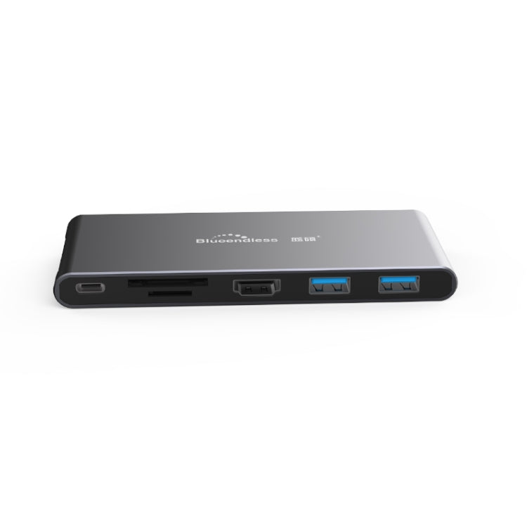 Blueendless Mobile Hard Disk Box Dock Type-C To HDMI USB3.1 Solid State Drive, Style: 6-in-1 (Support M.2 NGFF) - HDD Enclosure by Blueendless | Online Shopping South Africa | PMC Jewellery | Buy Now Pay Later Mobicred