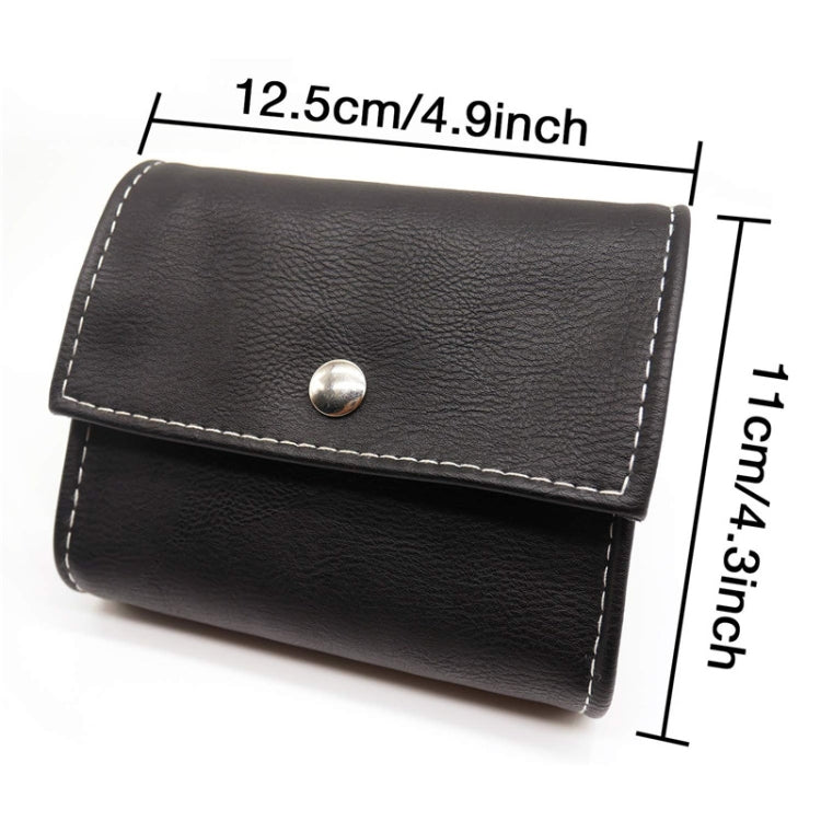 Notebook-Style 28-Compartment Portable Pill Box&Leather Bag(Black) - free shipping - PMC TechLife - Order now!